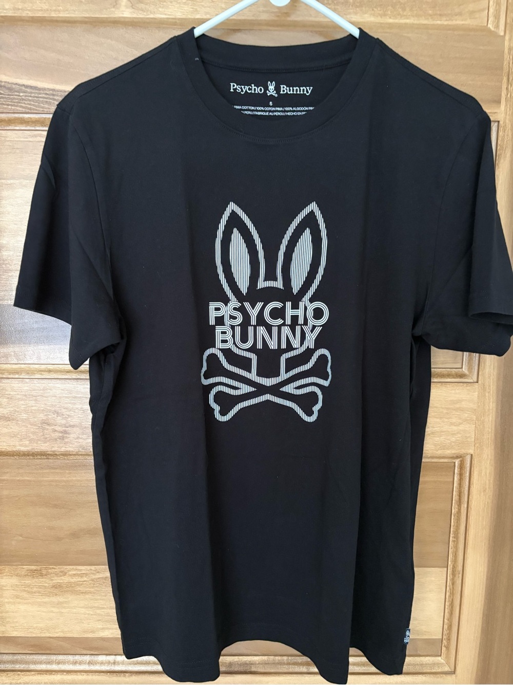 Psycho Bunny Tee Black Skull Bunny Logo New Medium-Size 5